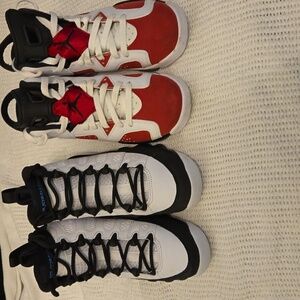 2 pair lot of Jordan boys size 4Y sneakers